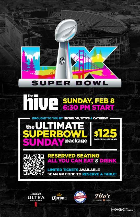 Super Bowl Watch Party at The Hive