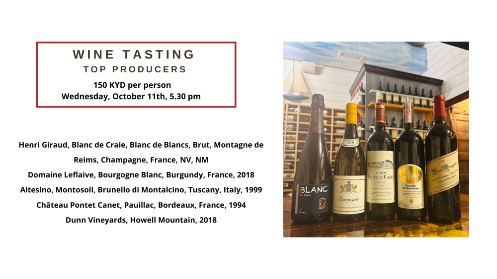 Wine Tasting - Top Producers