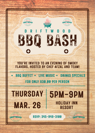 BBQ Bash, Driftwood Bar & Grill