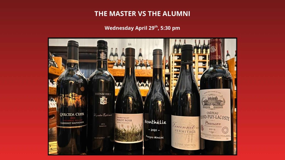 Wine Tasting: The Master Vs The Alumni