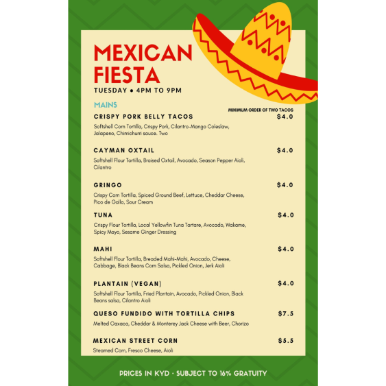 Mexican Fiesta - Wyndham Reef Resort