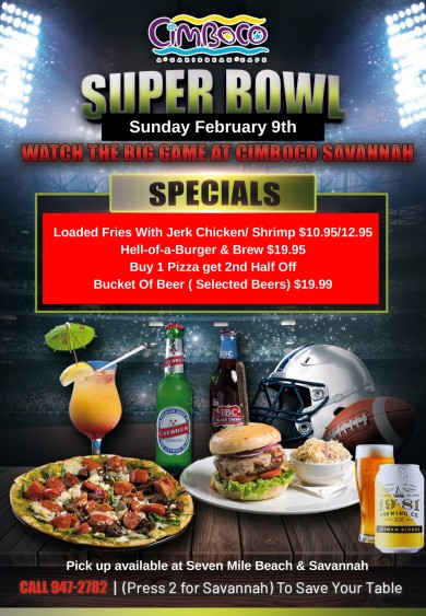 Super Bowl Sunday at Cimboco Savannah