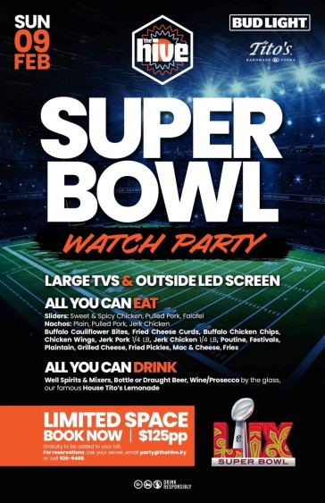 Super Bowl Watch Party at The Hive