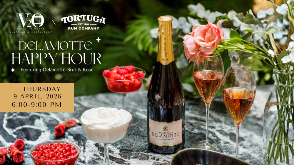 Delamotte Happy Hour at V₂O
