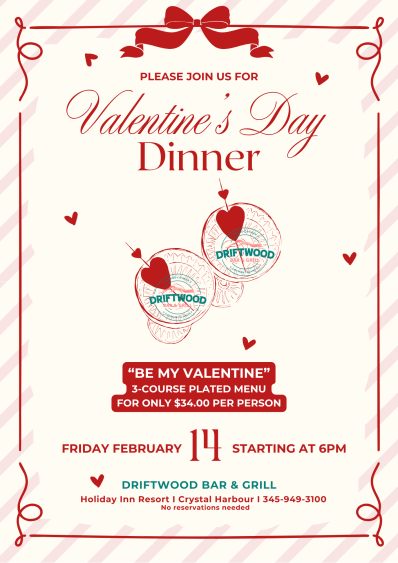 Valentine's Menu Special, Driftwood