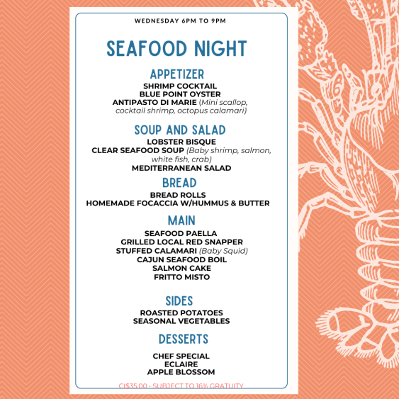Seafood Night - Wyndham Reef Resort