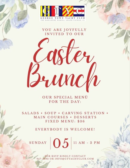 Easter Brunch at George Town Yacht Club