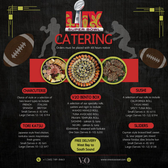 Super Bowl Catering, v2o