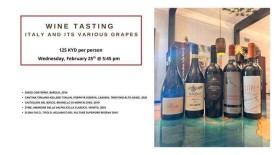 Wine Tasting: Italy & Its Various Grapes